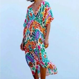 Zara Multicolor Asymmetrical Dress